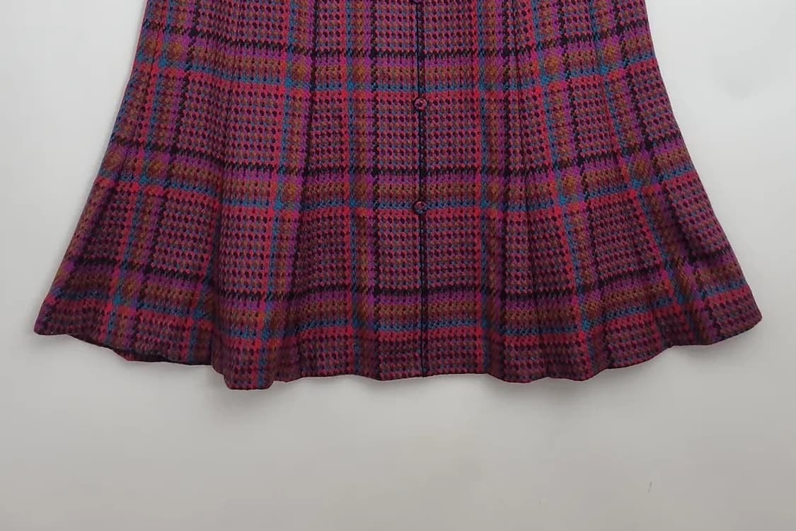 JPN 레트로 체크 스커트  상품이미지4