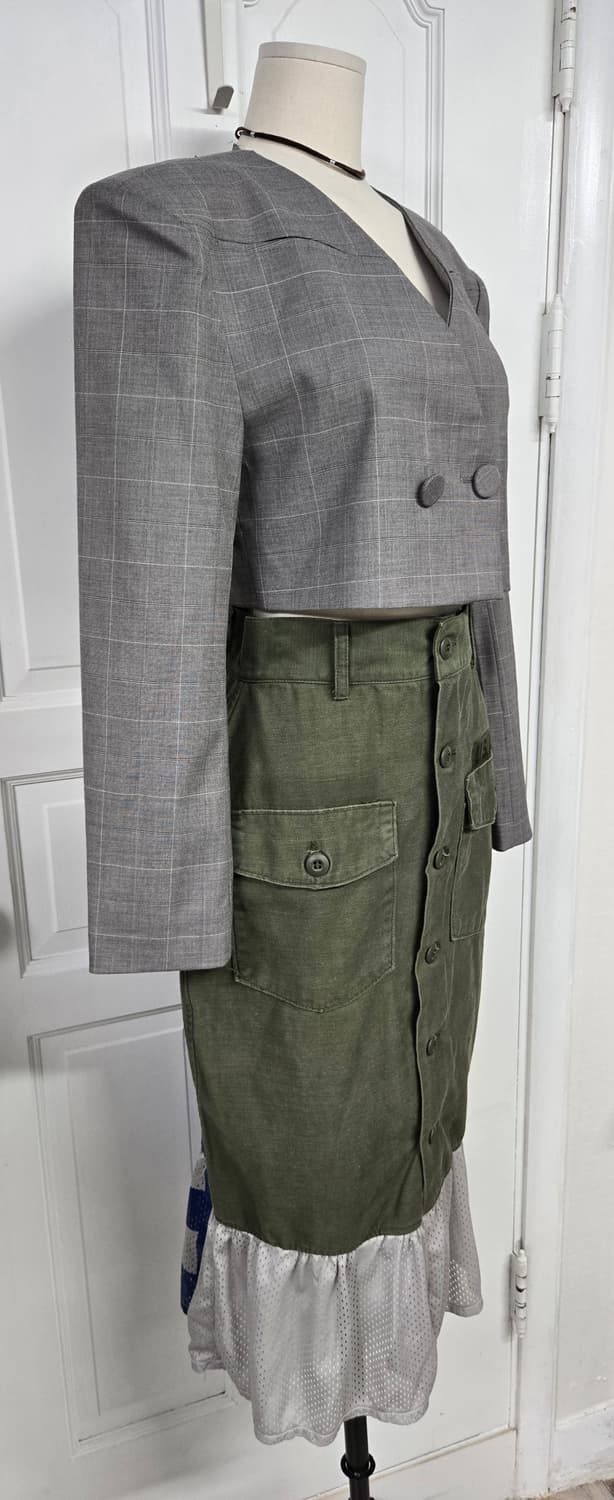 77circa 스커트/마일드 오렌지 크롭자켓 상품이미지3