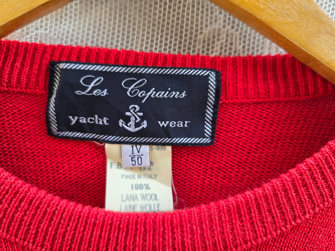 80-90s 이태리 요트웨어 울 니트 (made in italy) 상품이미지4