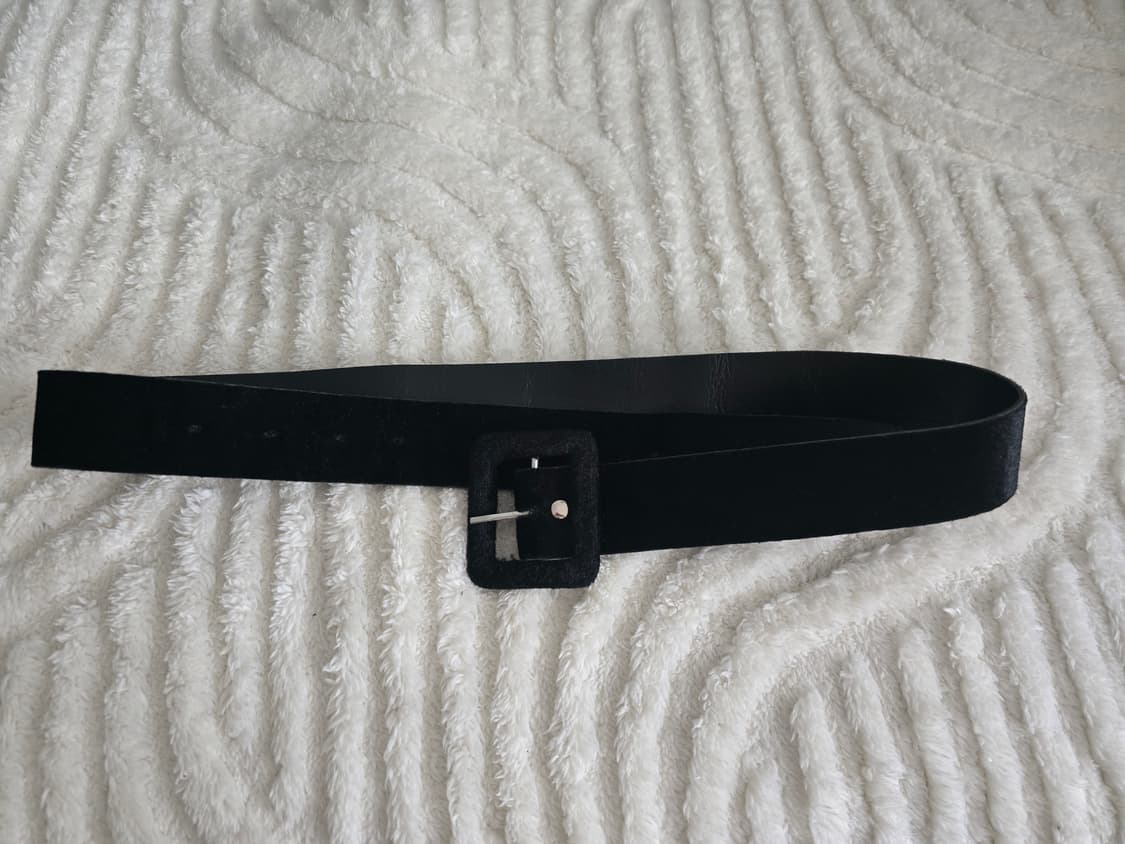 블랙 벨로아 빈티지 벨트 상품이미지4
