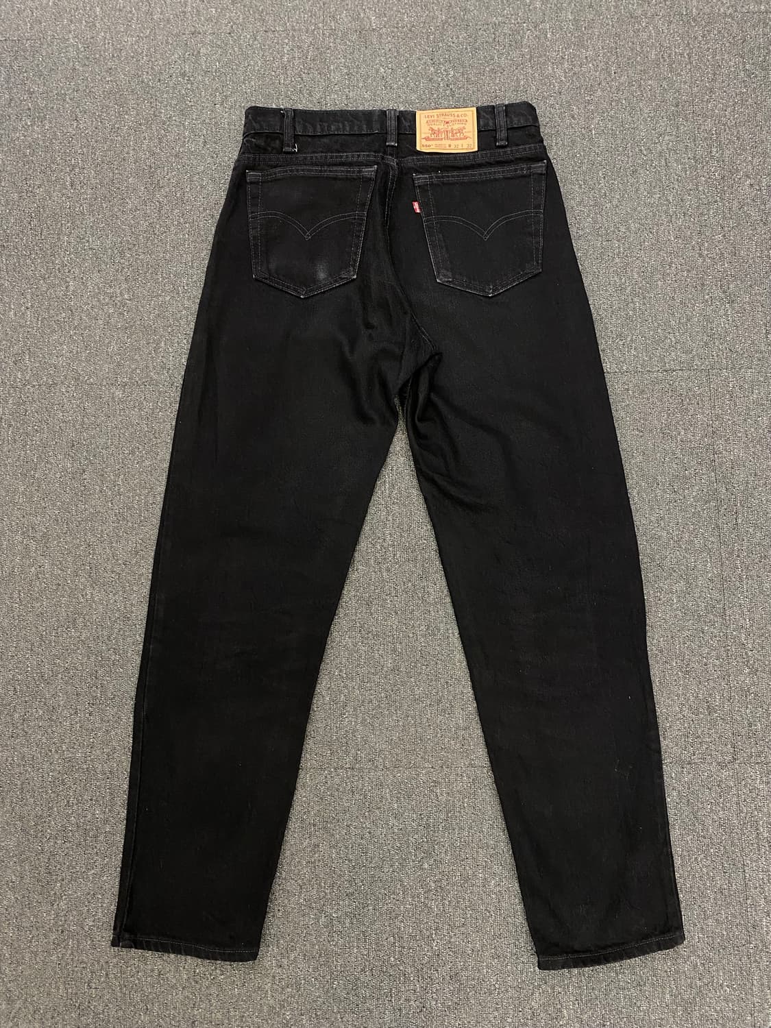 00s Levis 리바이스 550 흑청 데님팬츠 상품이미지5