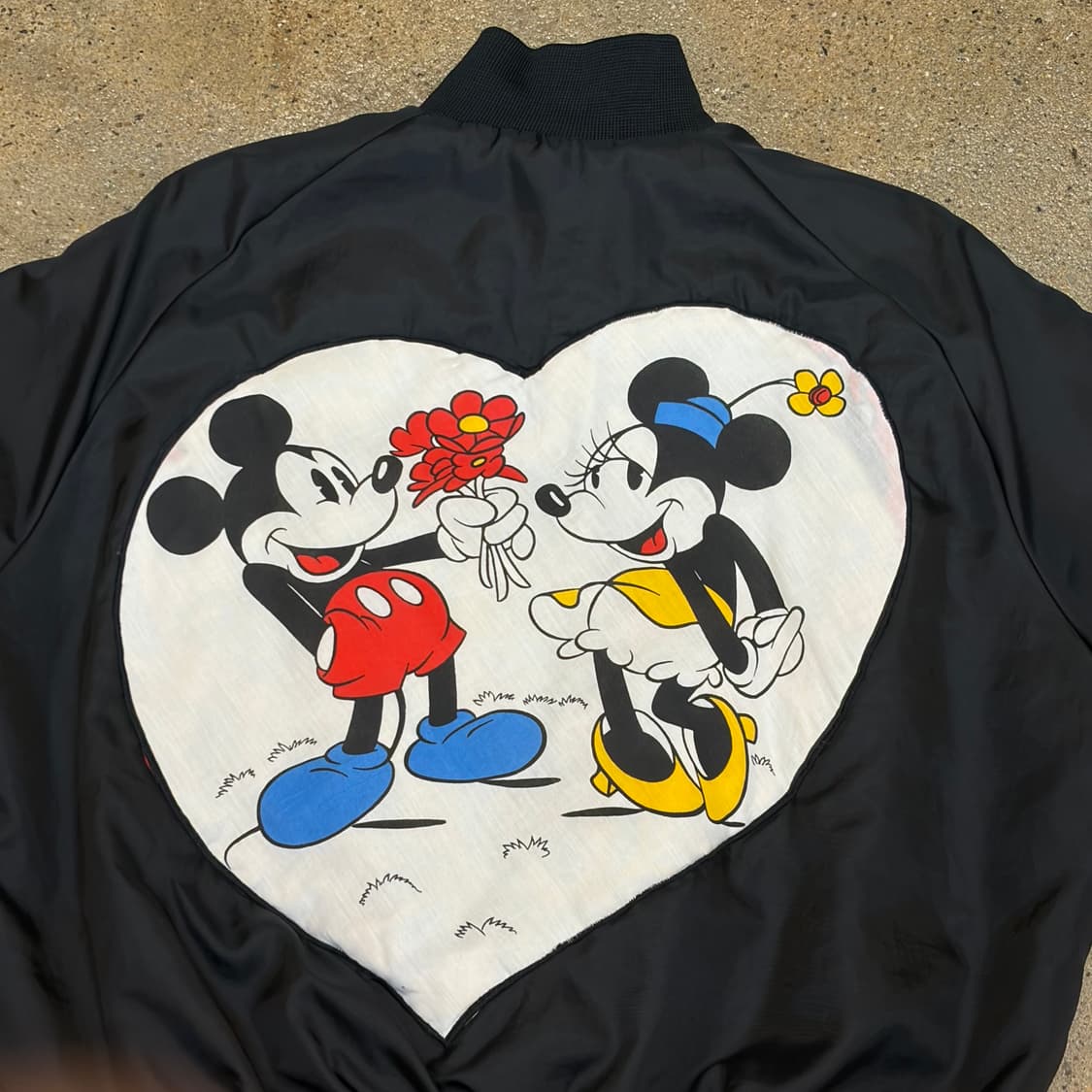 레어 90s Made in USA 빈티지 미키마우스 사틴 자켓 패딩자켓 상품이미지2