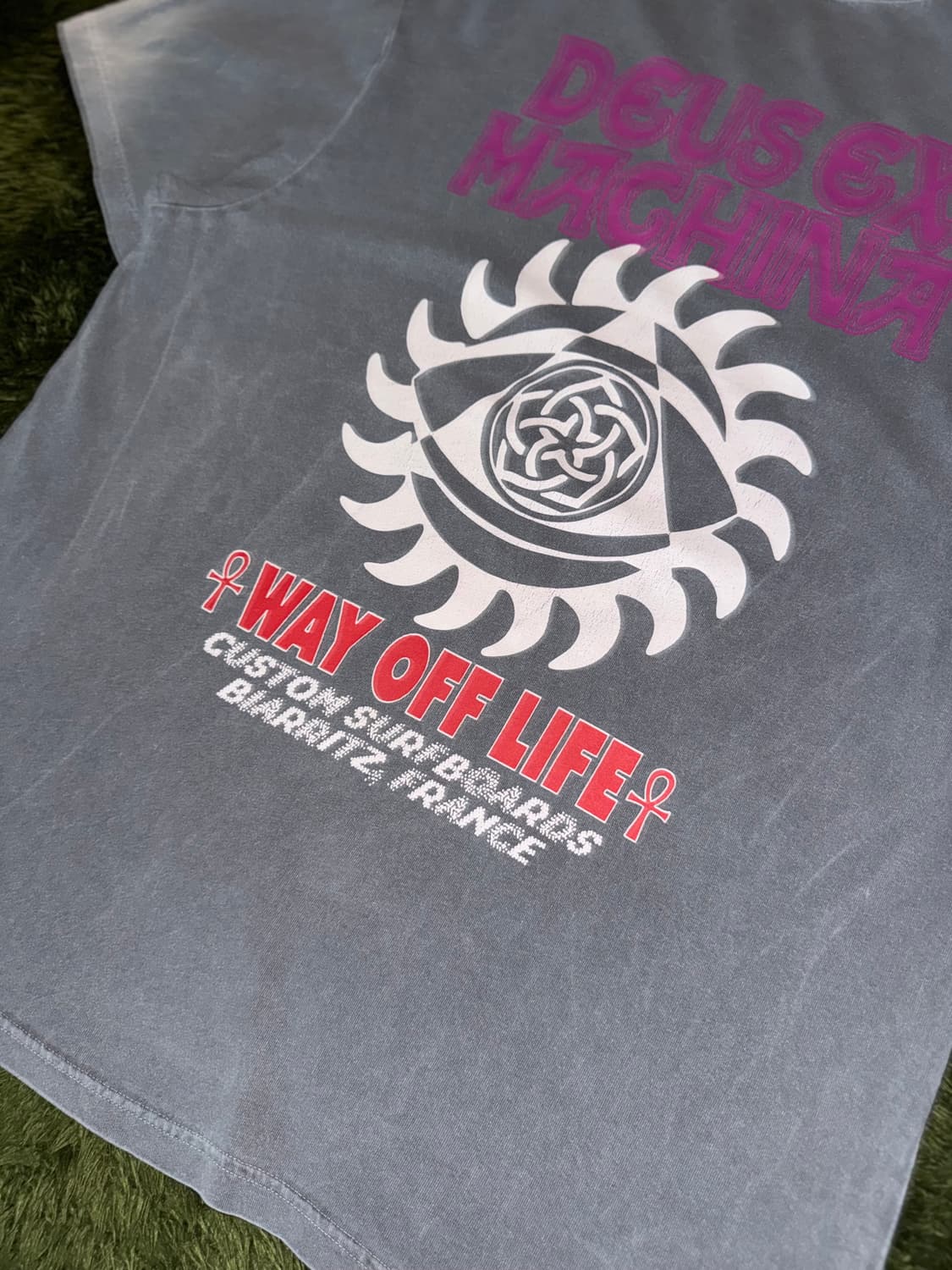 [XL] DEUS 데우스 엑스 마키나 크랭크 가먼트 다이 티셔츠 차콜 상품이미지9