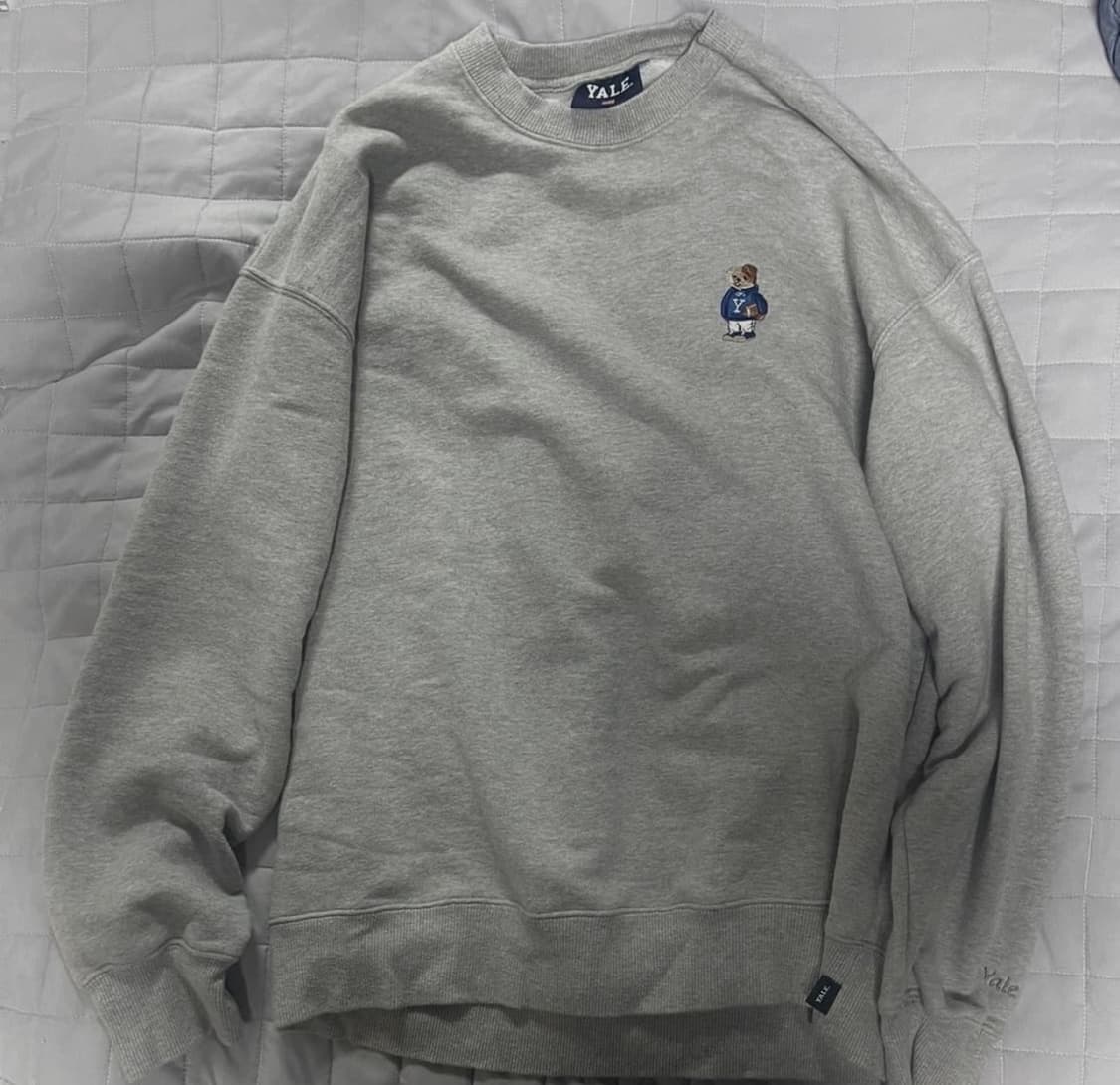 Yale 불독 자수 맨투맨 상품이미지4