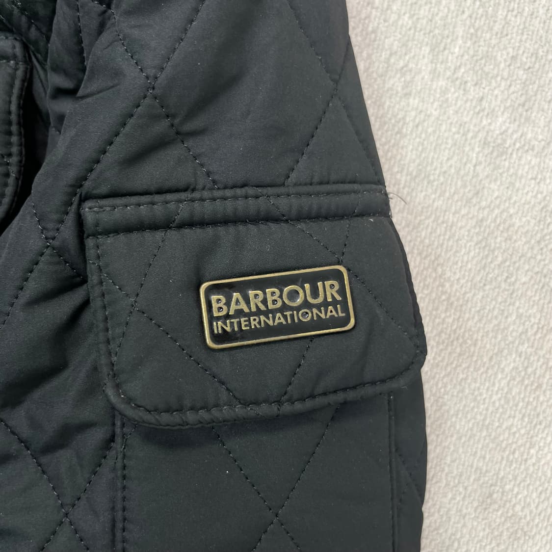 W 95 바버 인터네셔널 퀄팅 벨티드자켓 상품이미지3