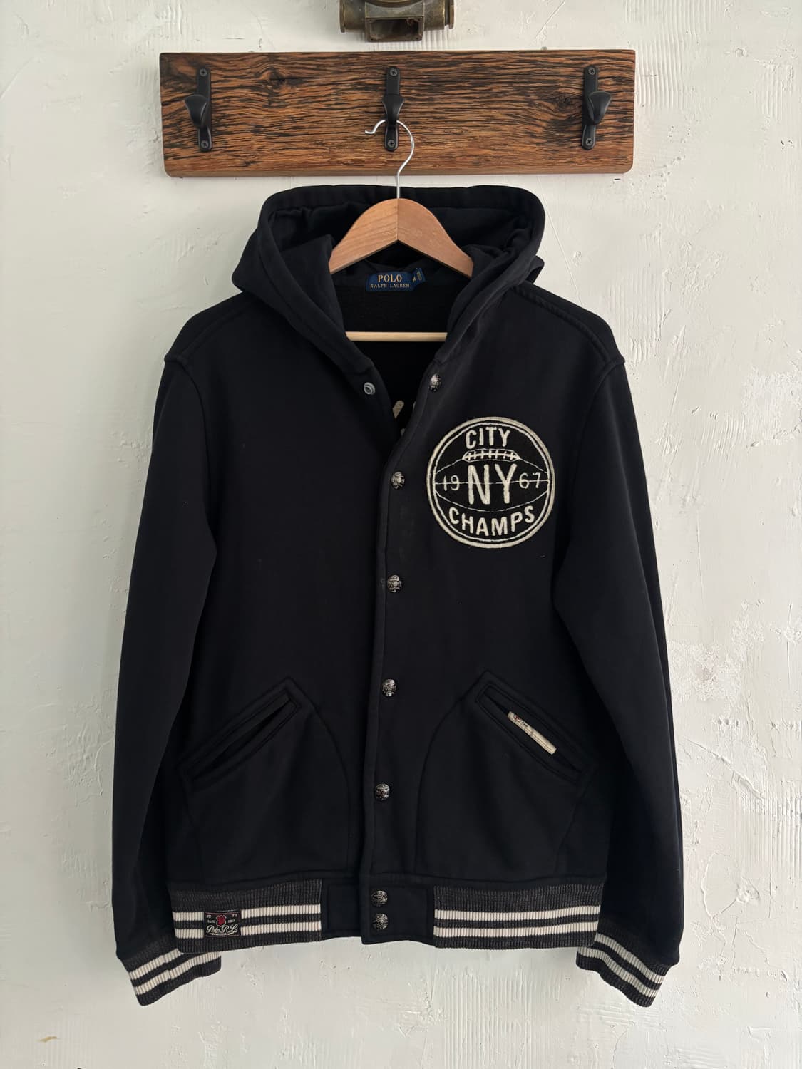 Polo 폴로 랄프로렌 신형 NY 시티 챔프 스냅 버튼 후드 자켓  상품이미지3