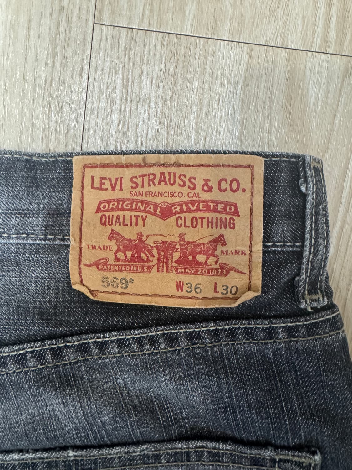 (36) 리바이스 569 흑청데님 상품이미지1