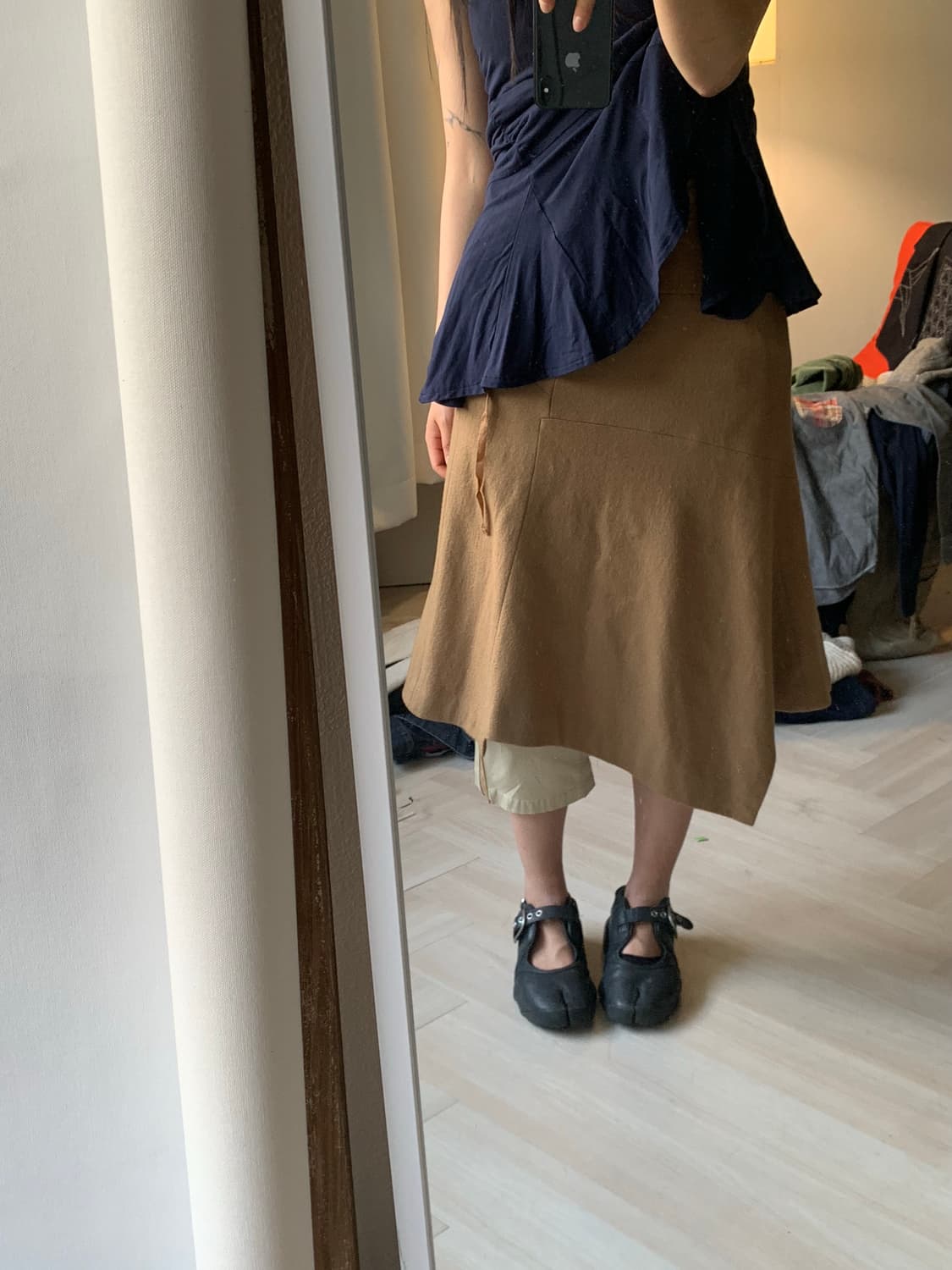 [TSUMORI CHISATO] cutting wool skirt 상품이미지3