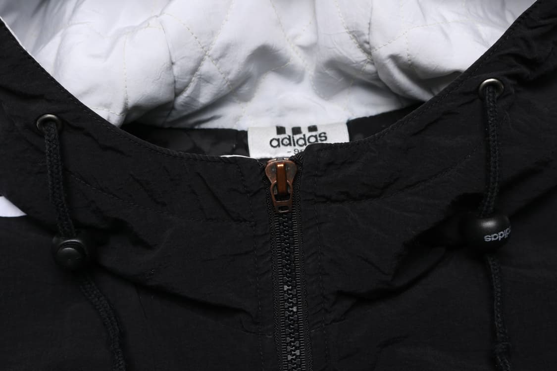 [M] 90's 아디다스 올드스쿨 후디 누빔점퍼 자켓 상품이미지4