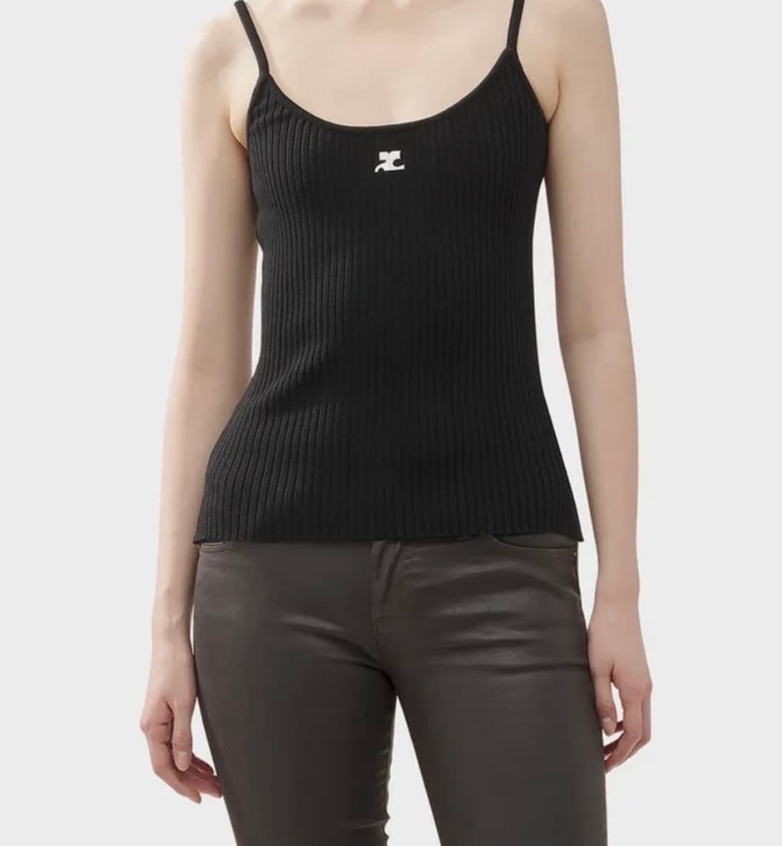 꾸레쥬 니트 민소매 티셔츠 (새상품) 상품이미지1