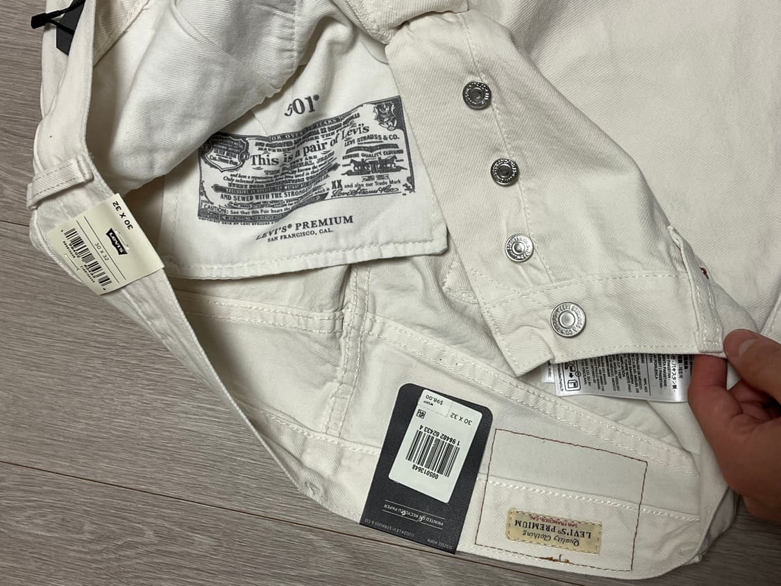 (국내미발매,새상품) 리바이스 501 스트레이트 데님 프리미엄 라인 청바 상품이미지4