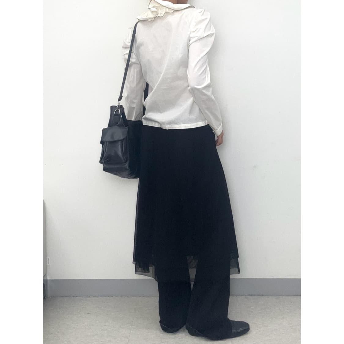 빈티지 블랙 샤 스커트 상품이미지3
