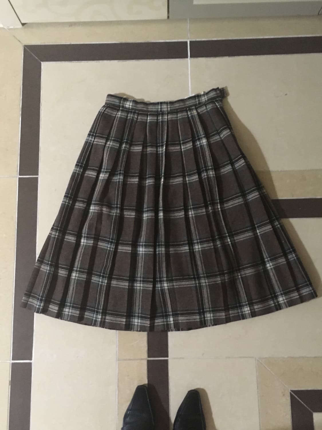 check pattern chin skirt 상품이미지1