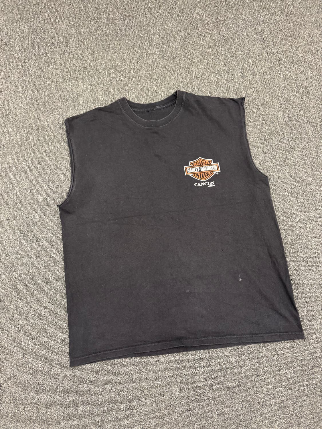 OS)할리데이비슨 빈티지 프린팅 Mexico 커스텀 나시 상품이미지1