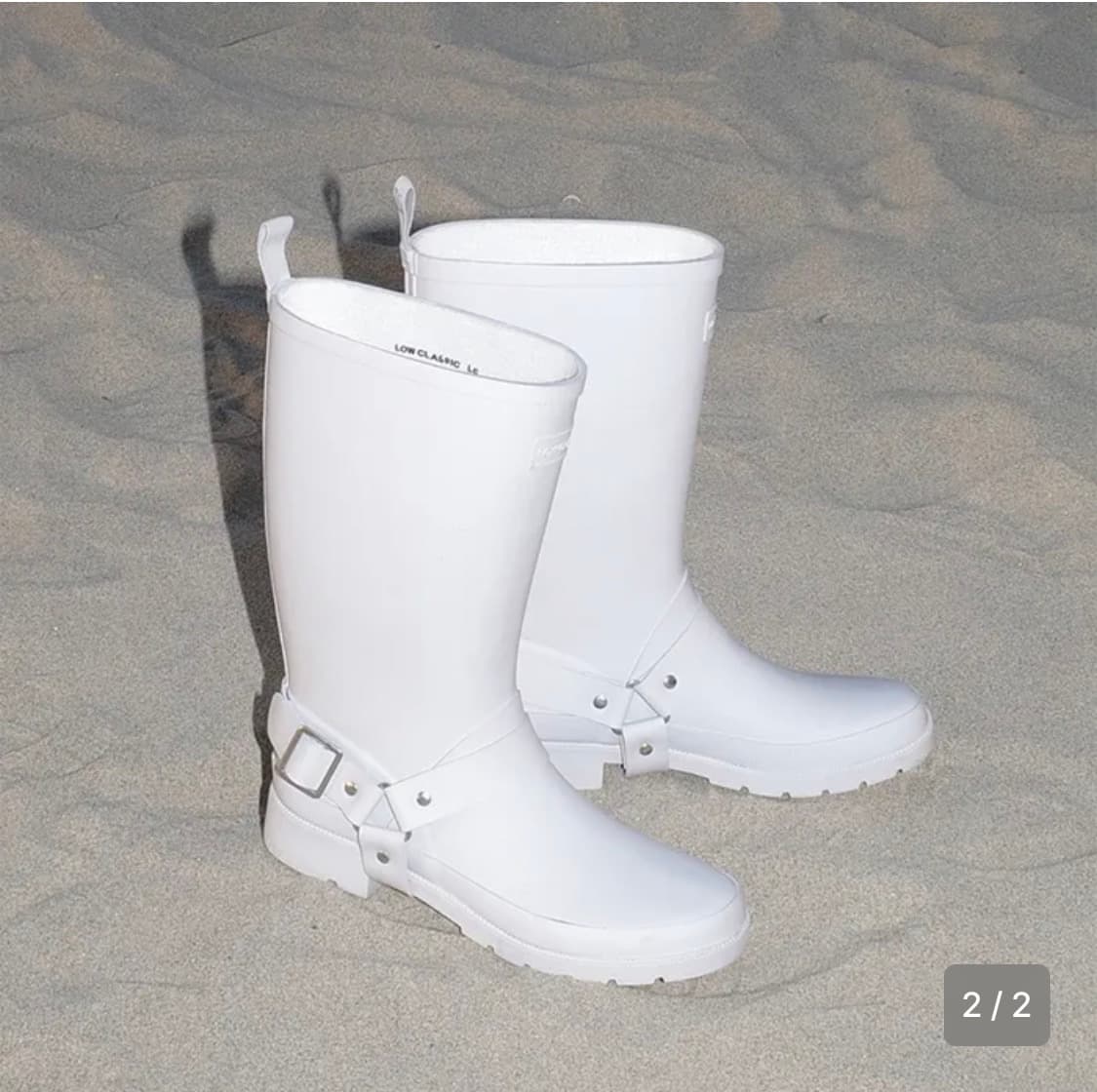 로우클래식 체인 레인부츠 실버 상품이미지1