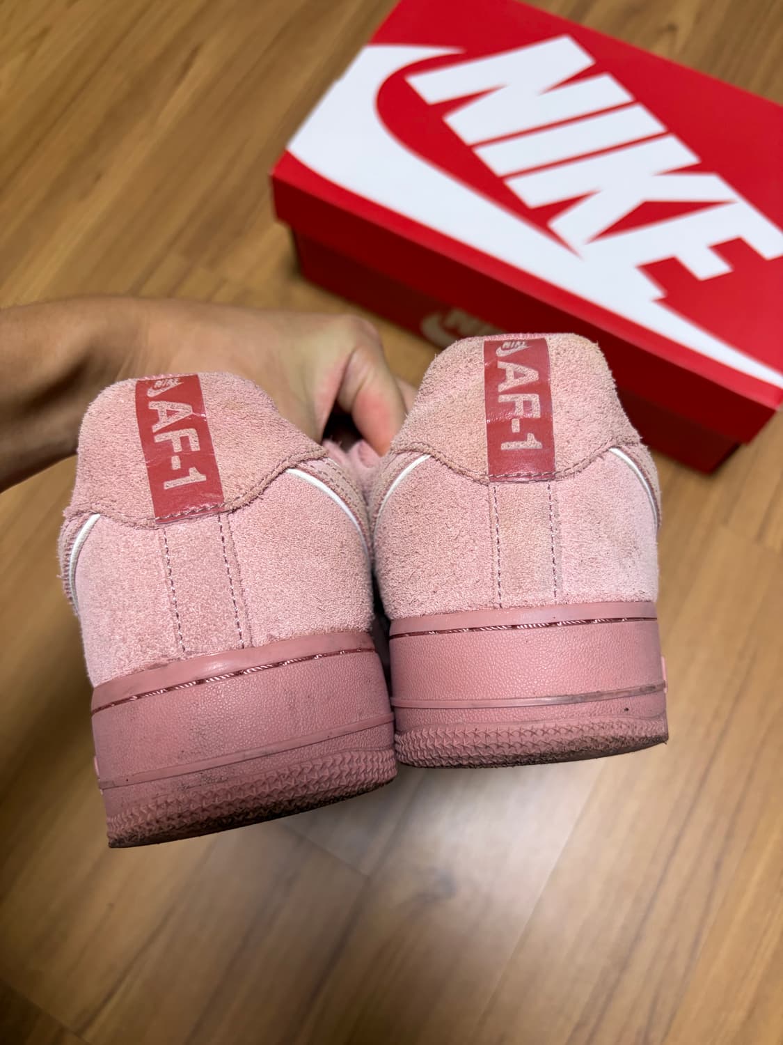 나이키 에어포스1 스웨이드 레드 265 상품이미지5