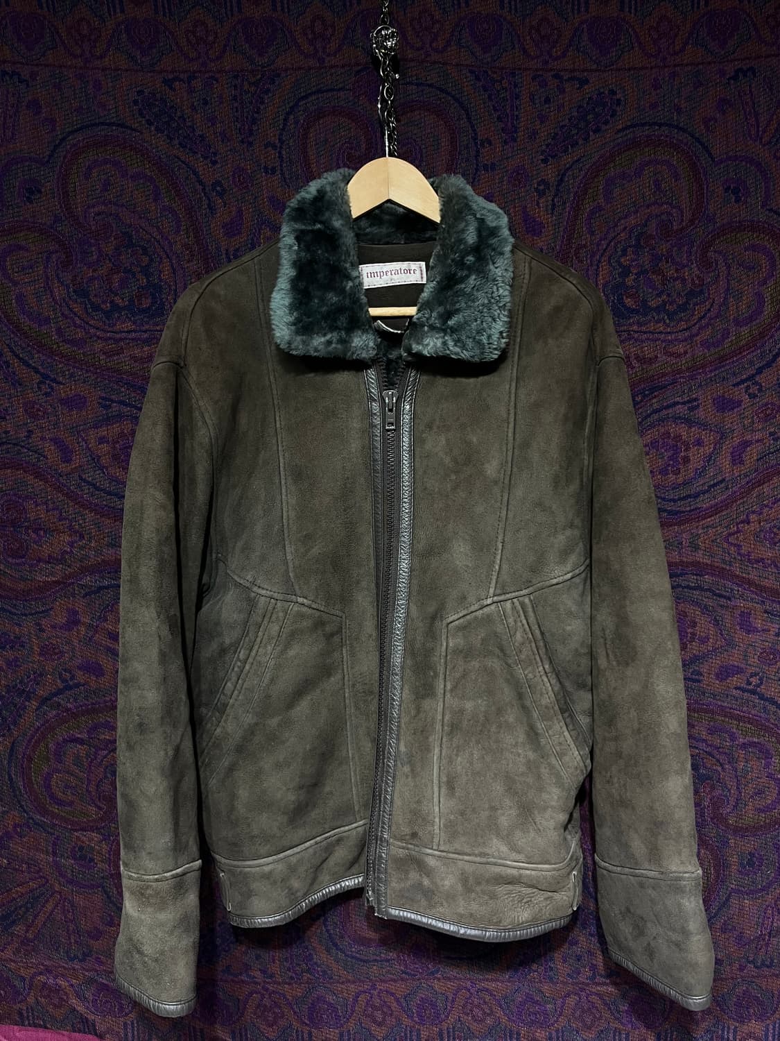 스웨이드 무스탕 시어링자켓 상품이미지1