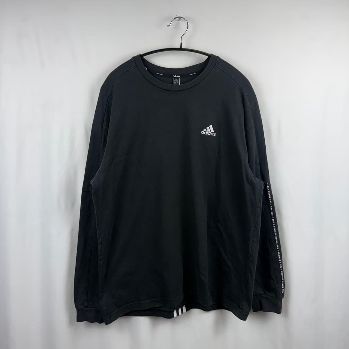 (L) 아디다스 워딩 루즈핏 긴팔 티 블랙 상품이미지2