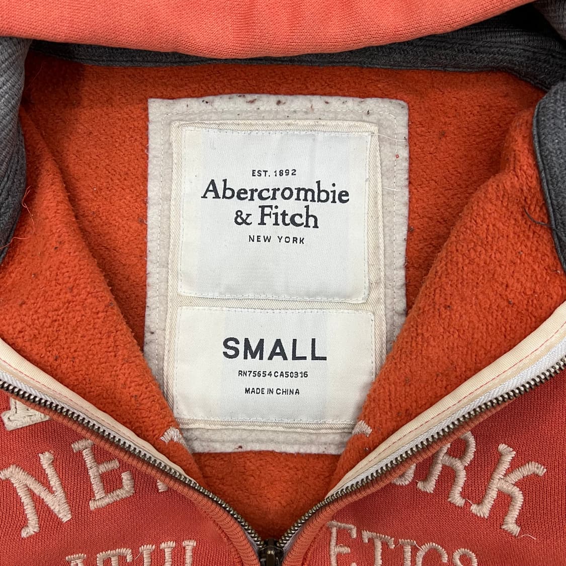 아베크롬비 오렌지 후드집업 상품이미지3