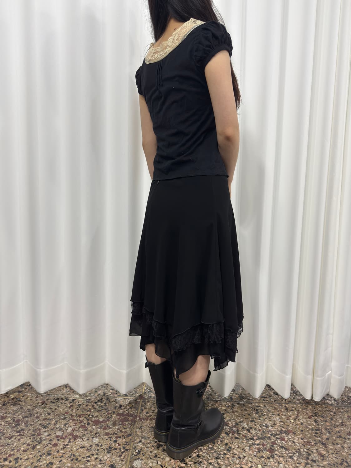 jill stuart lace detail slim top  상품이미지4