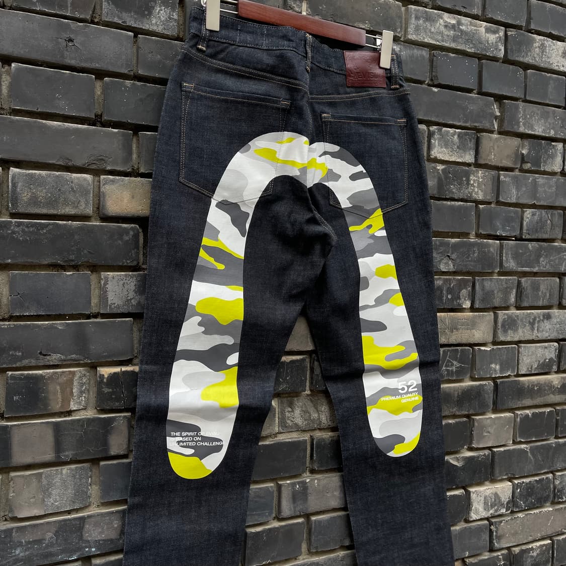 [32] EVISU INDIGO BIG LOGO PANTS 상품이미지2