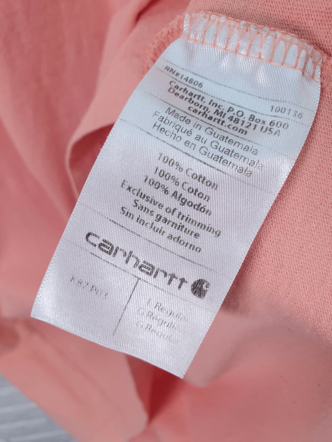 [105]칼하트 반팔 라운드티 상품이미지5