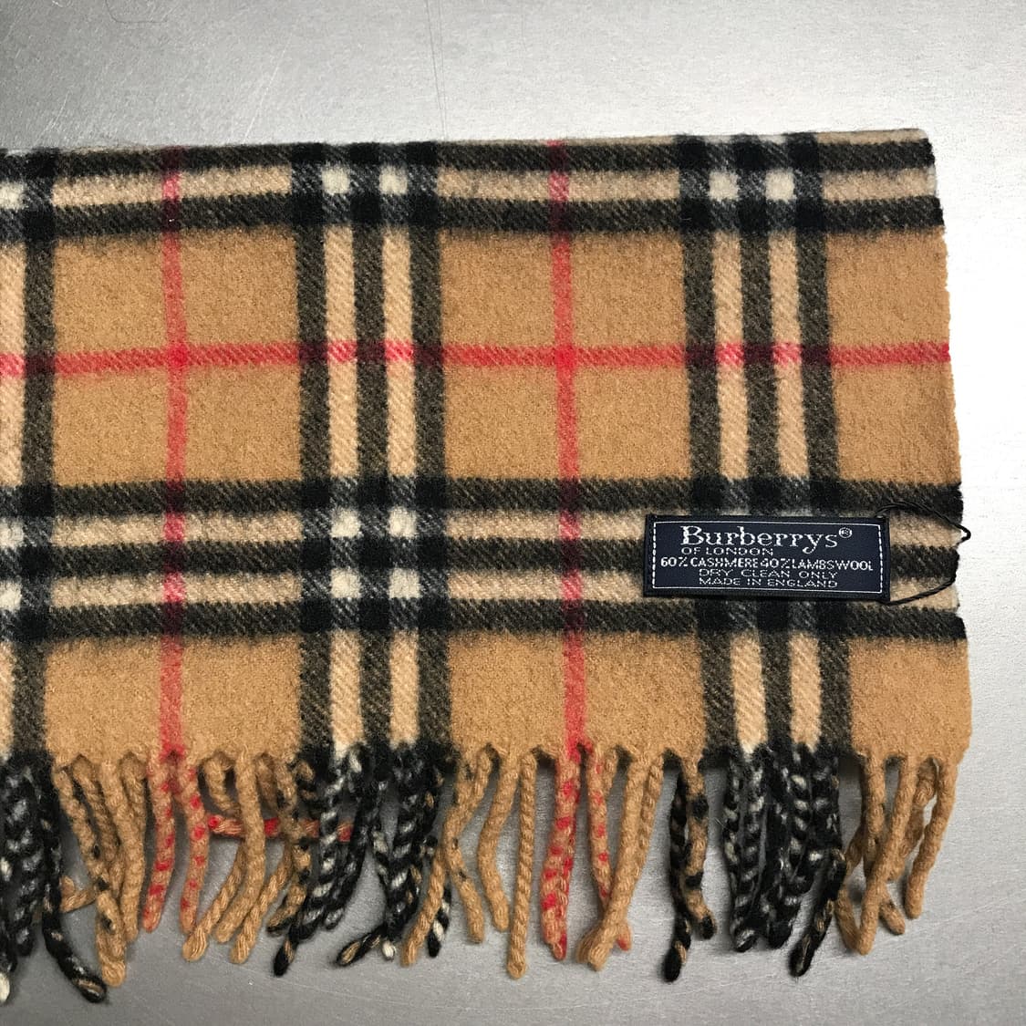 버버리 정품 캐시미어/램스울 머플러 베이지 상품이미지3