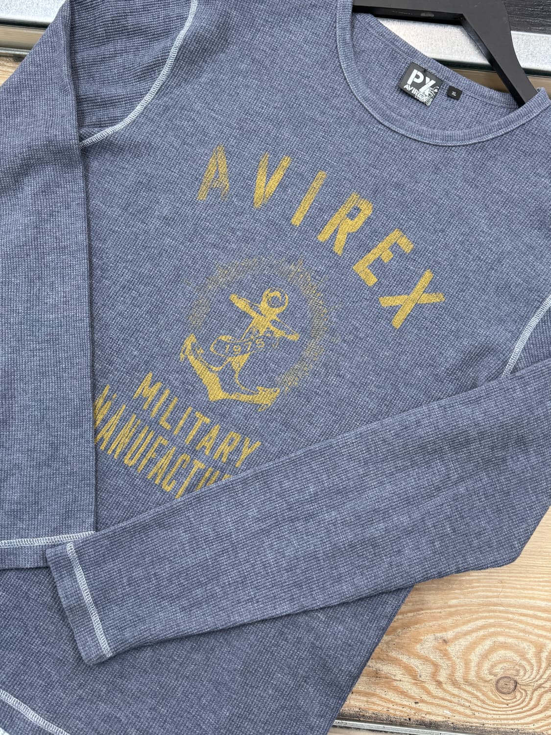 아비렉스 U.S 네이비 와플 롱슬리브 상품이미지4