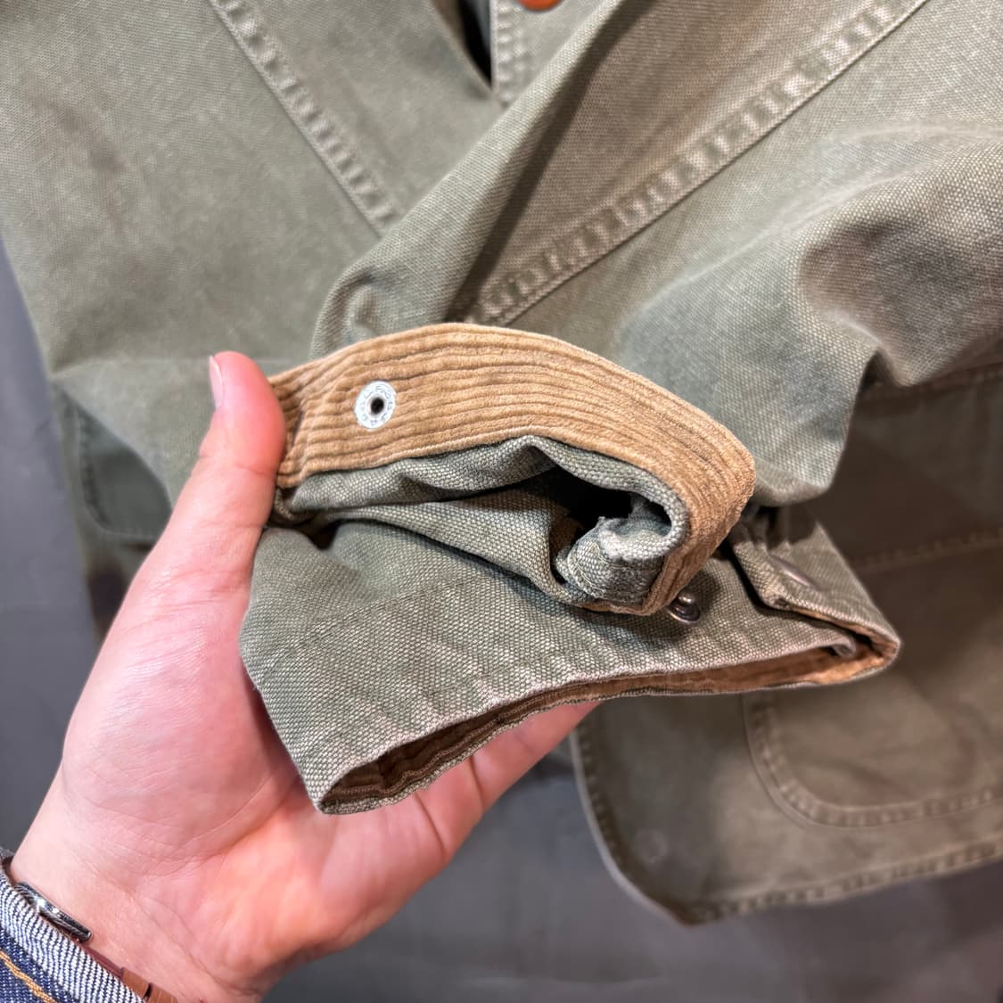 [L] POLO 폴로 랄프로렌 모스그린 빈티지 헌팅 자켓 상품이미지3