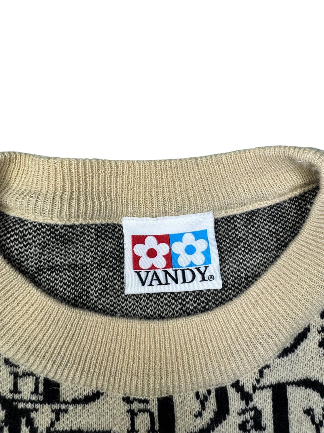 반디더핑크 디올 오블리크 패턴 패러디 부틀렉 니트 OS 상품이미지4