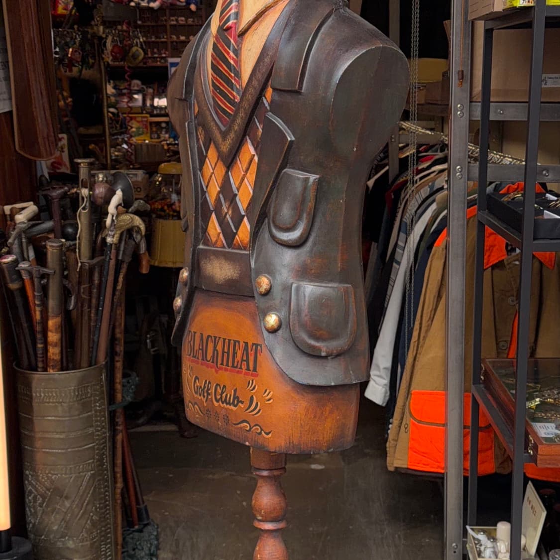 빈티지 소품 1980s 영국 골프클럽 마네킹 상품이미지4