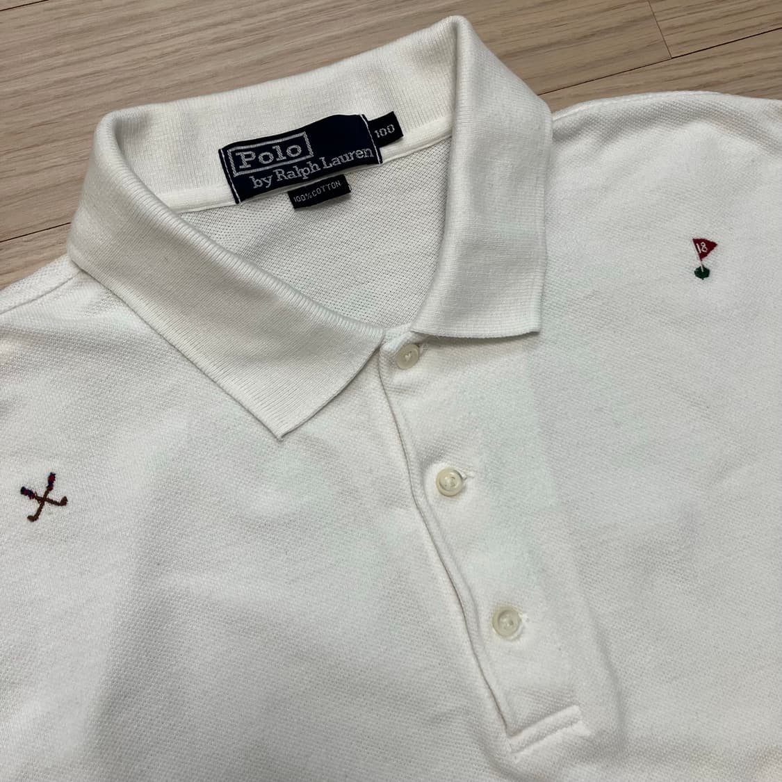 [Polo] 90s 폴로 랄프로렌 자수 반팔 카라티 상품이미지3