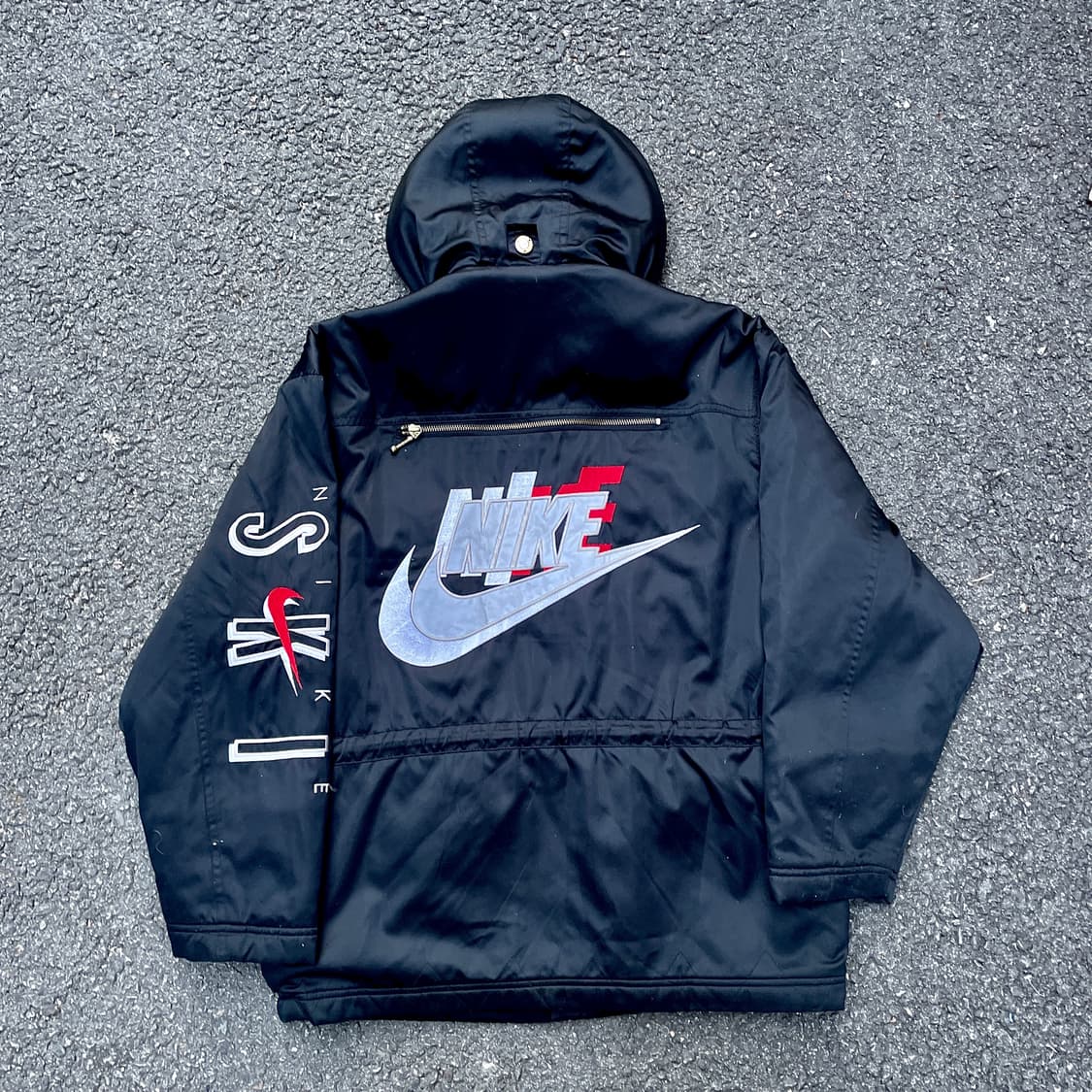 90s 나이키 스키 라인 대장급 올드스쿨 점퍼 빅로고 패딩 자켓 XL 상품이미지1