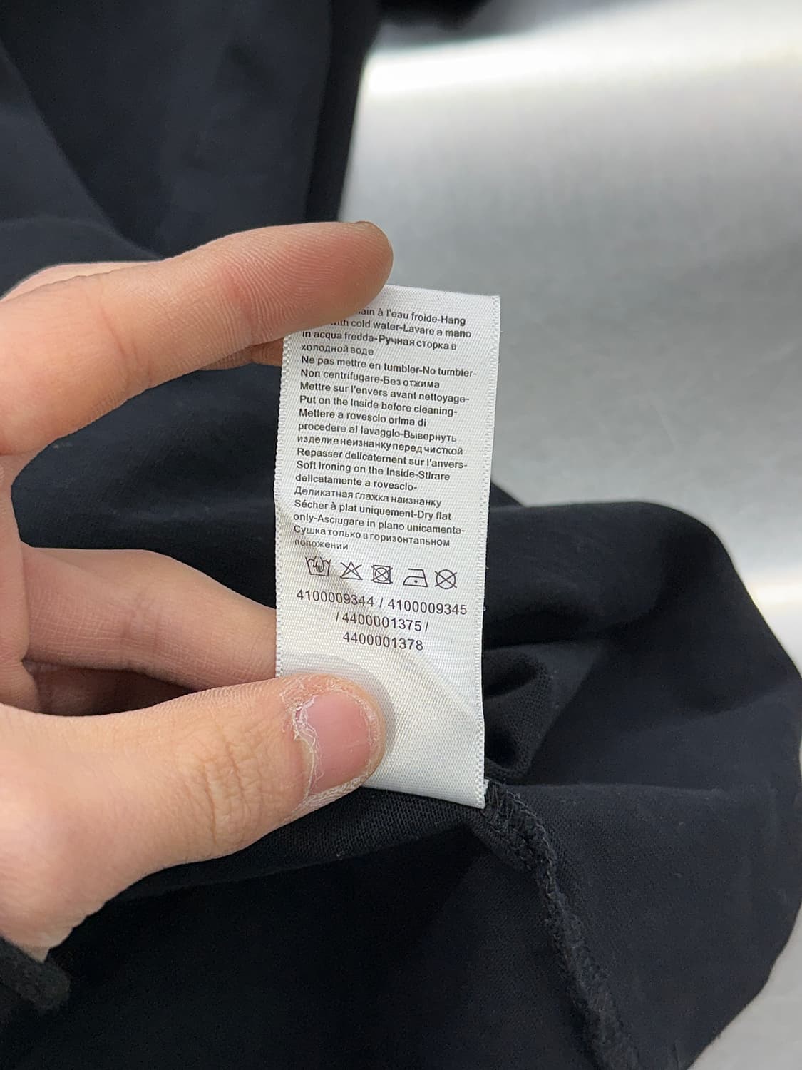 랑방 블랙 다인 로고 크루넥 하프 티셔츠 상품이미지9