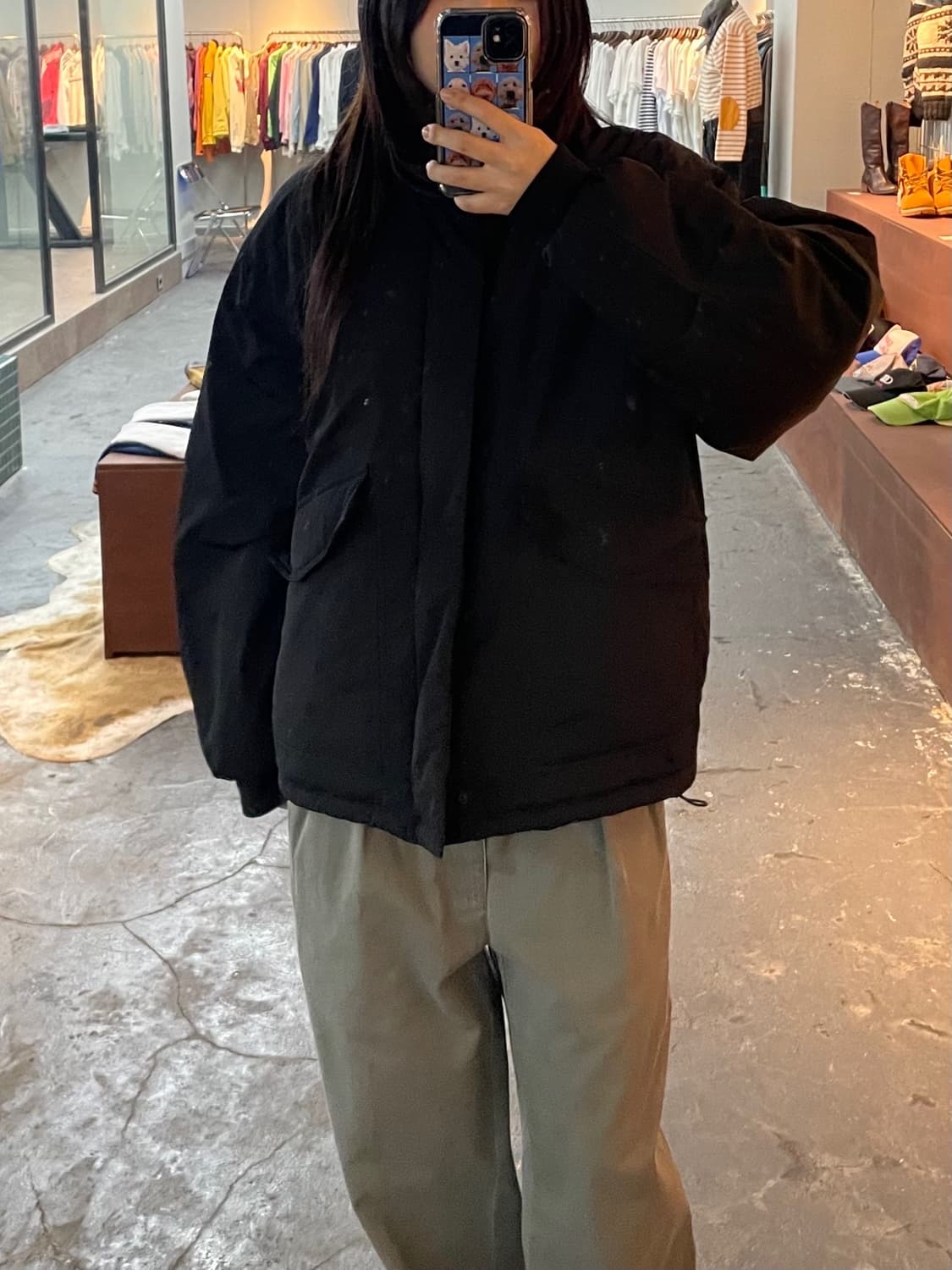 파르티멘토 블랙 패딩 H405 상품이미지1
