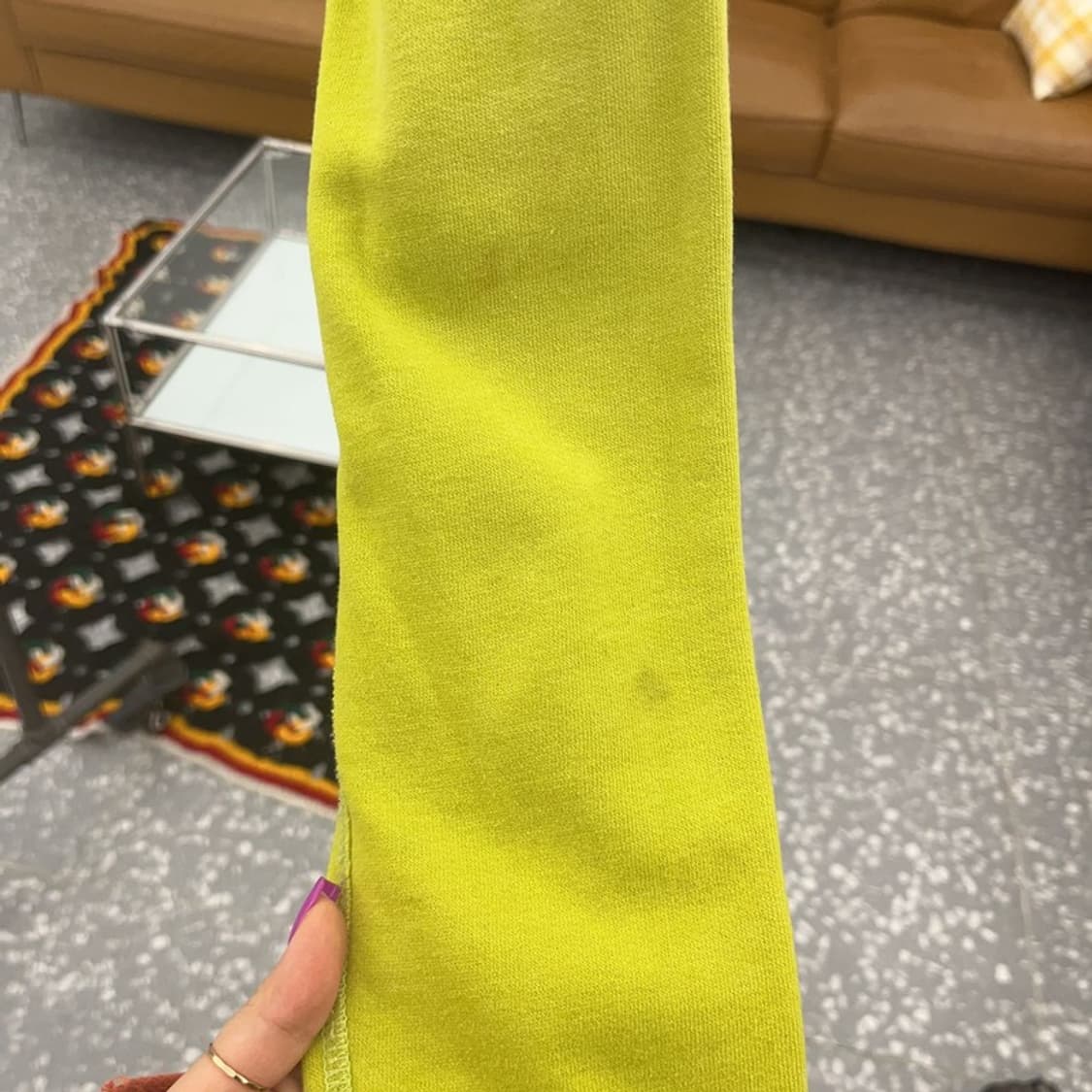 아베크롬비 Y2K 라임그린 기모 후드집업 L C06853 상품이미지7