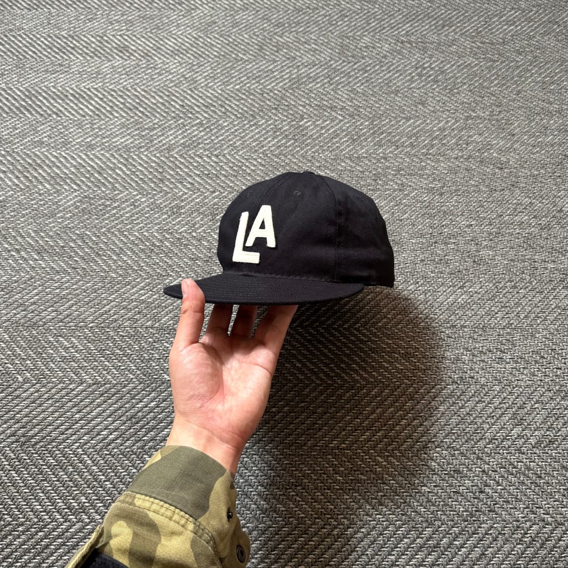 90s 이벳필드 미국제 LA엔젤스 베이스볼 캡 모자 상품이미지2