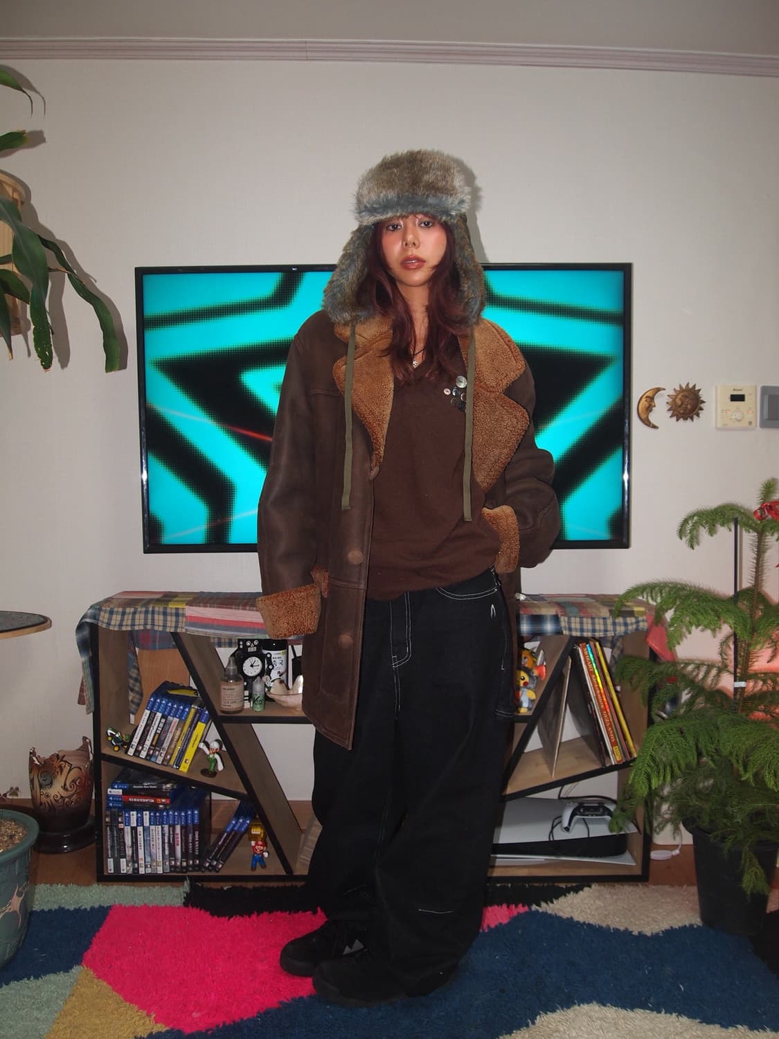 LAPOMME 90s 양가죽 무스탕 상품이미지1