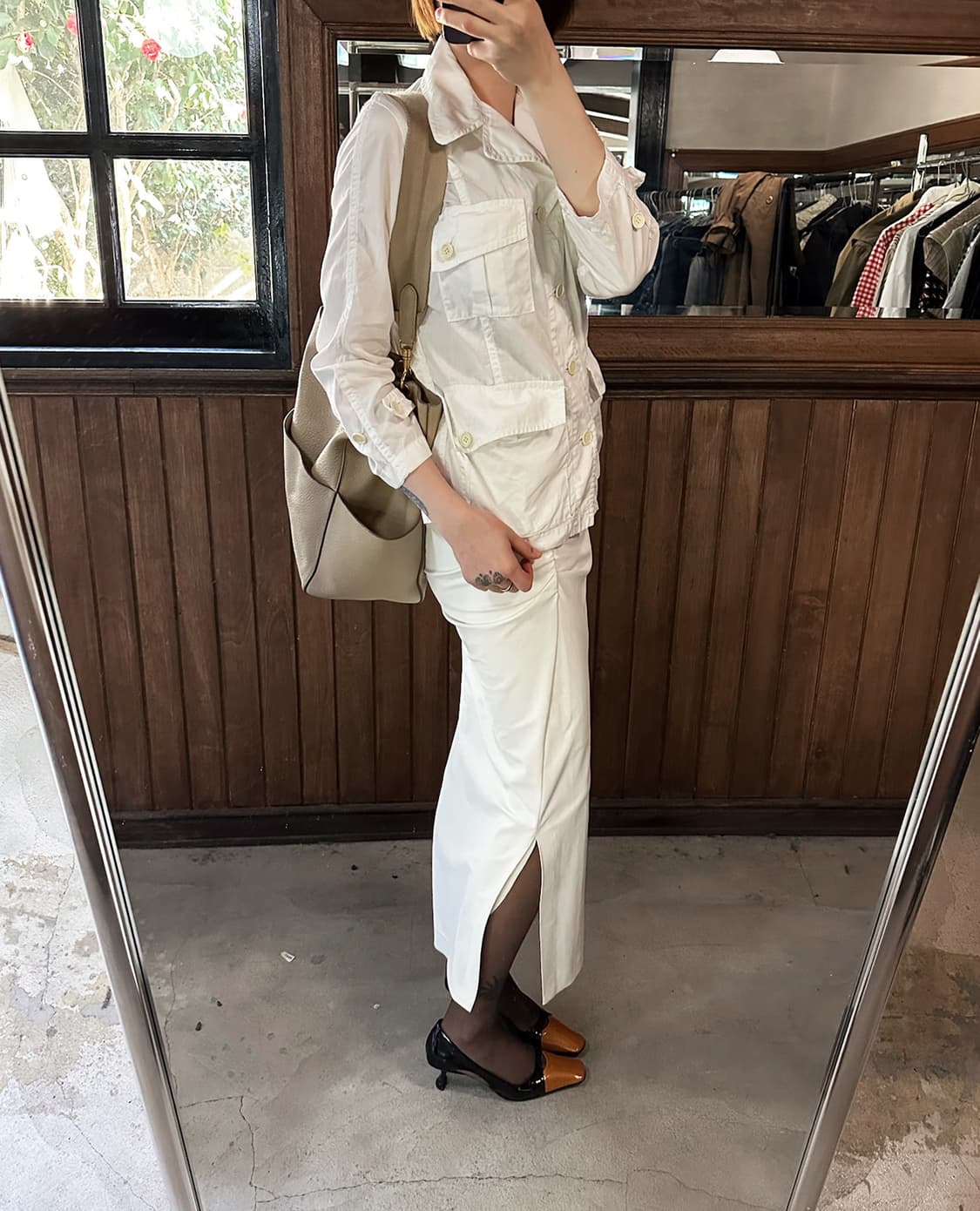 FRAY I.D shirtting long skirt 상품이미지5
