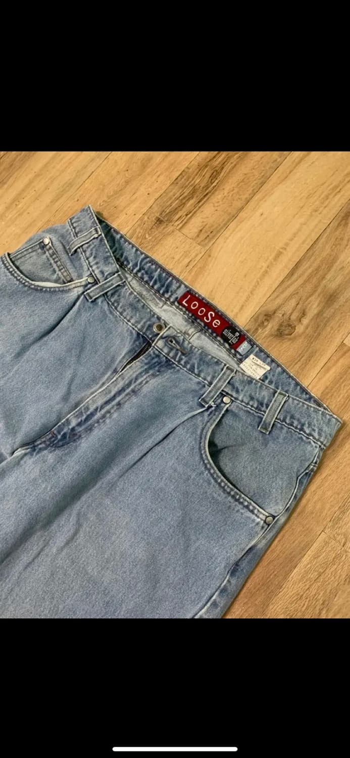 90s 리바이스 실버탭 루즈 청바지 원턱 데님 팬츠 상품이미지2