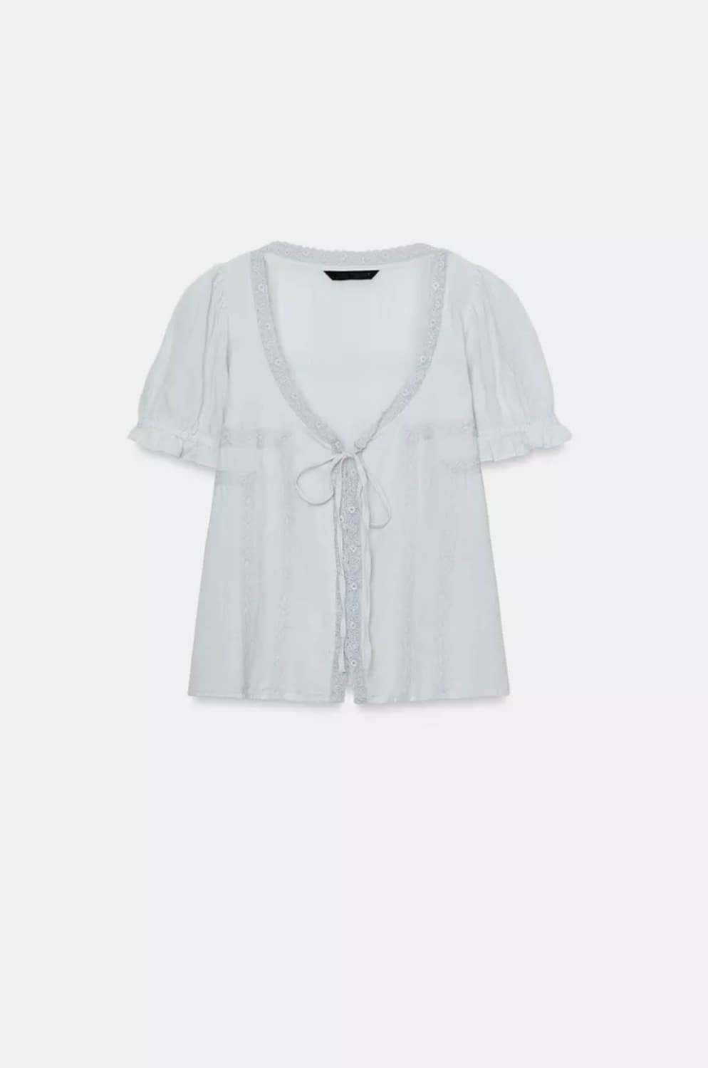 자라 Zara 거즈 자수 셔츠 블라우스 상품이미지1
