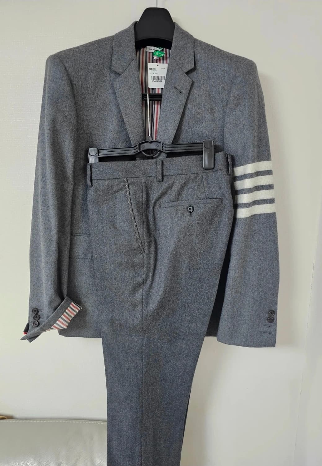 톰브라운 사선완장 플란넬 100% 울 자켓 셋업(2/100) 상품이미지1