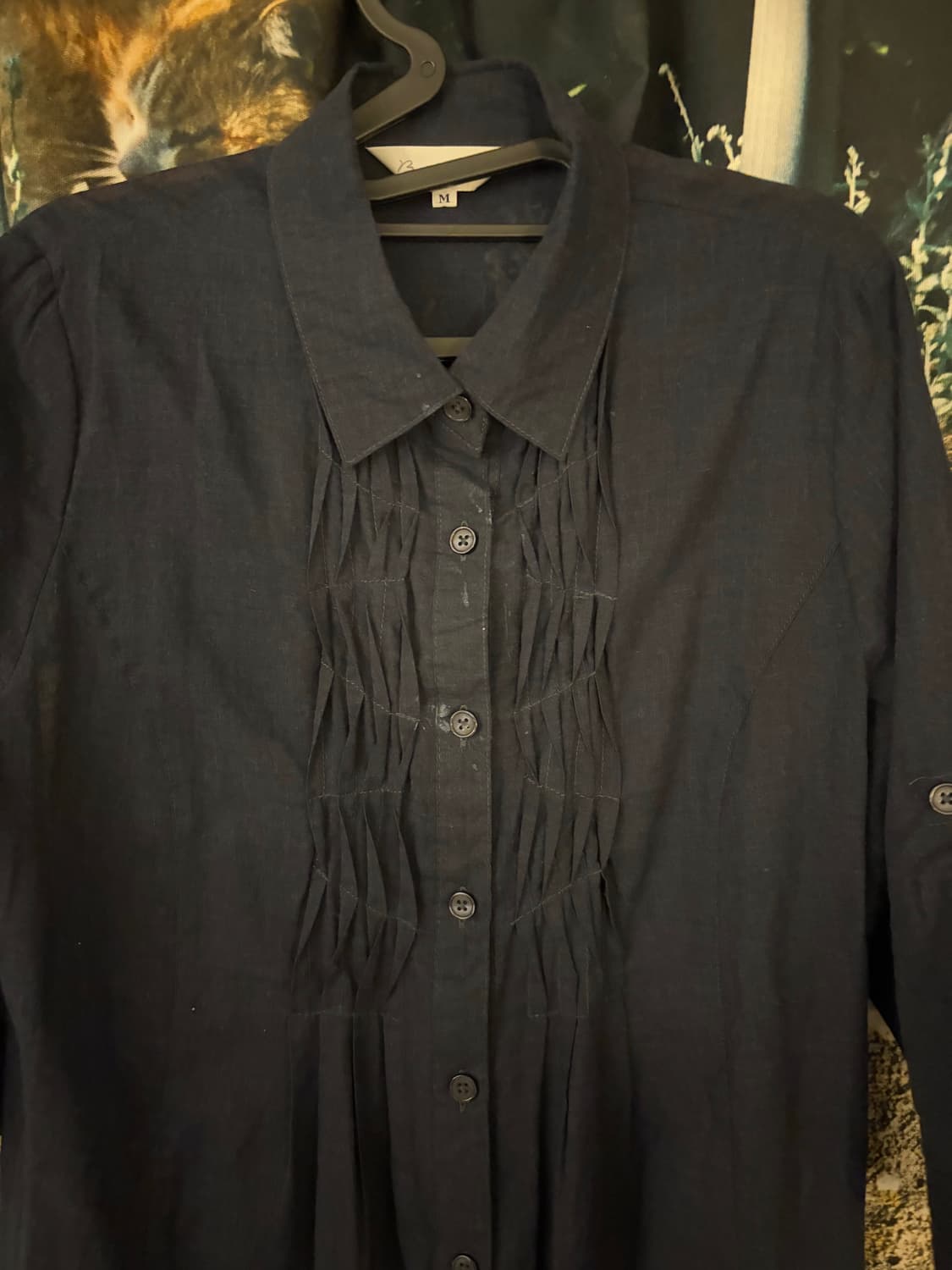 빈티지 셔링 셔츠 블라우스  상품이미지2