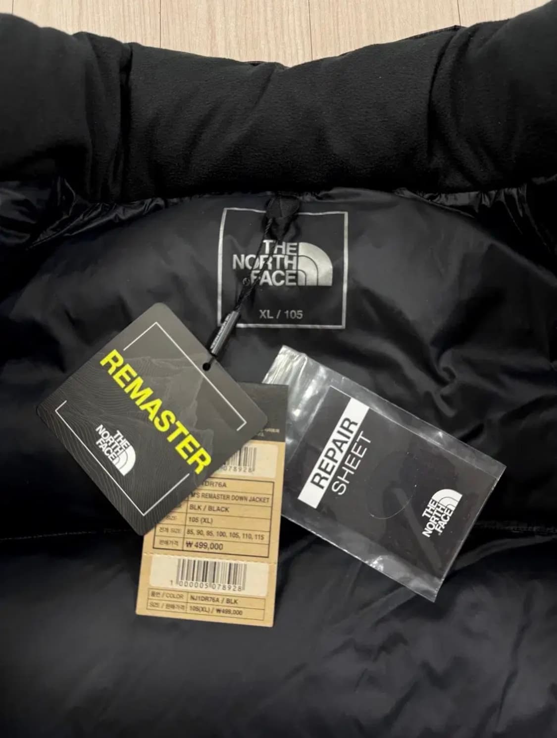 [새제품/XL] 노스페이스 리마스터 다운 자켓 - 블랙 상품이미지6