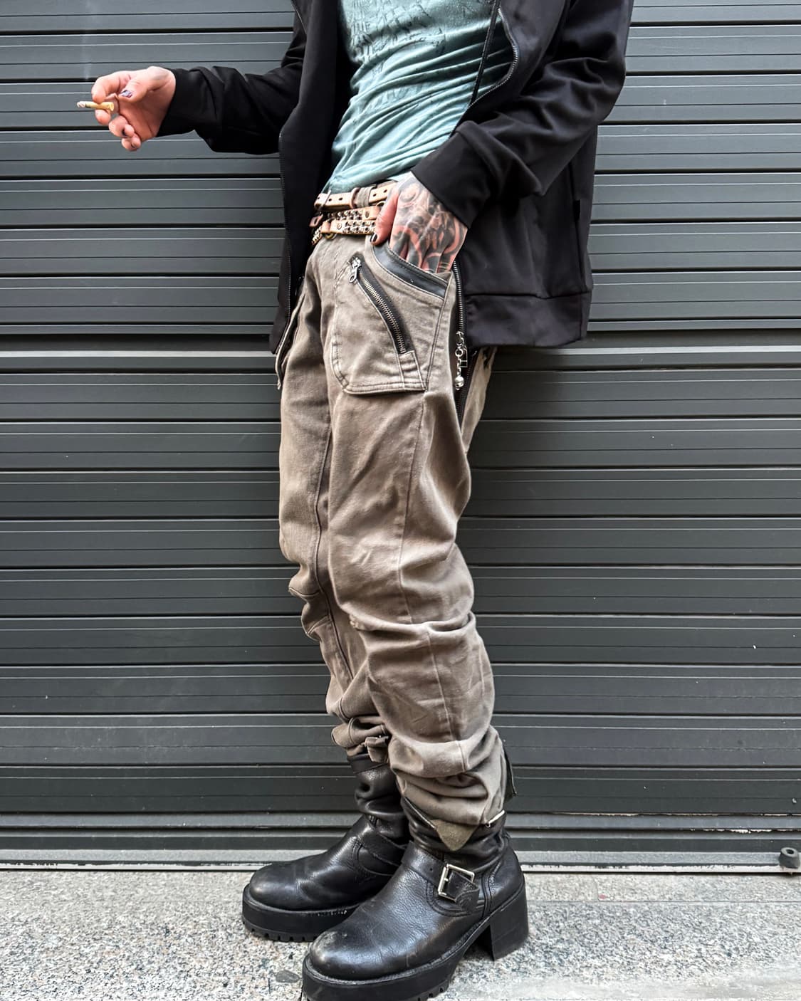 PPFM – Zip Pocket Detail Curve pants 상품이미지4