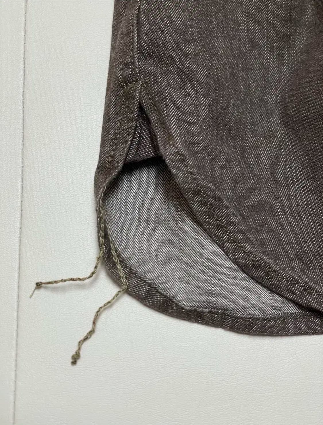 RRL] 브라운 데님 워크셔츠 상품이미지6