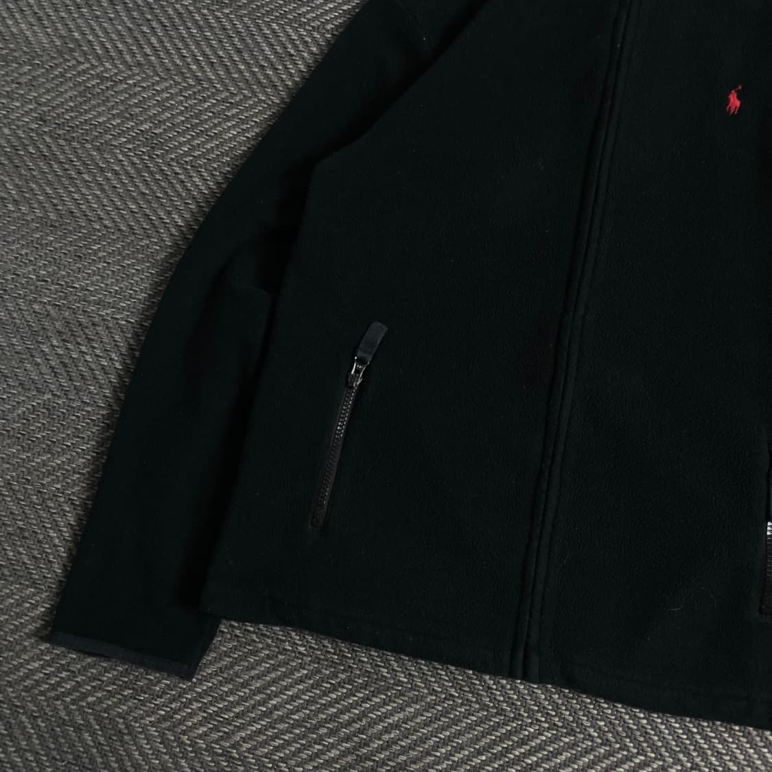 폴로 랄프로렌 포니 블랙 미니멀 후리스 자켓o 3714 상품이미지3
