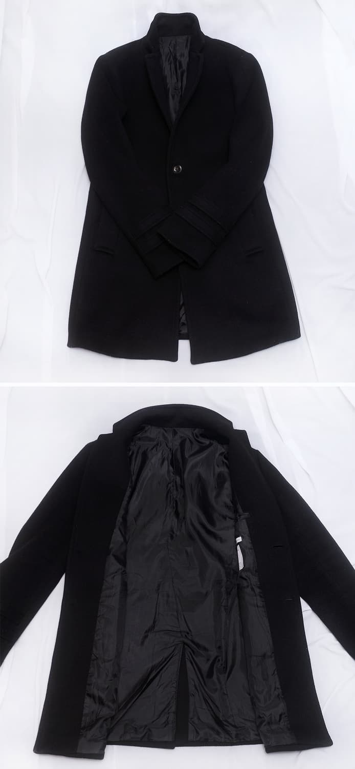 칼리코 리본 마스터 클래식 싱글 체스터 코트 자켓 (95-100) 상품이미지3