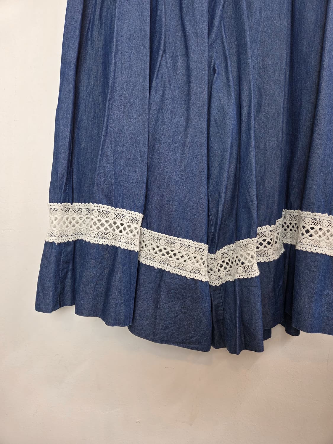 레이스 데님 팬츠 상품이미지4