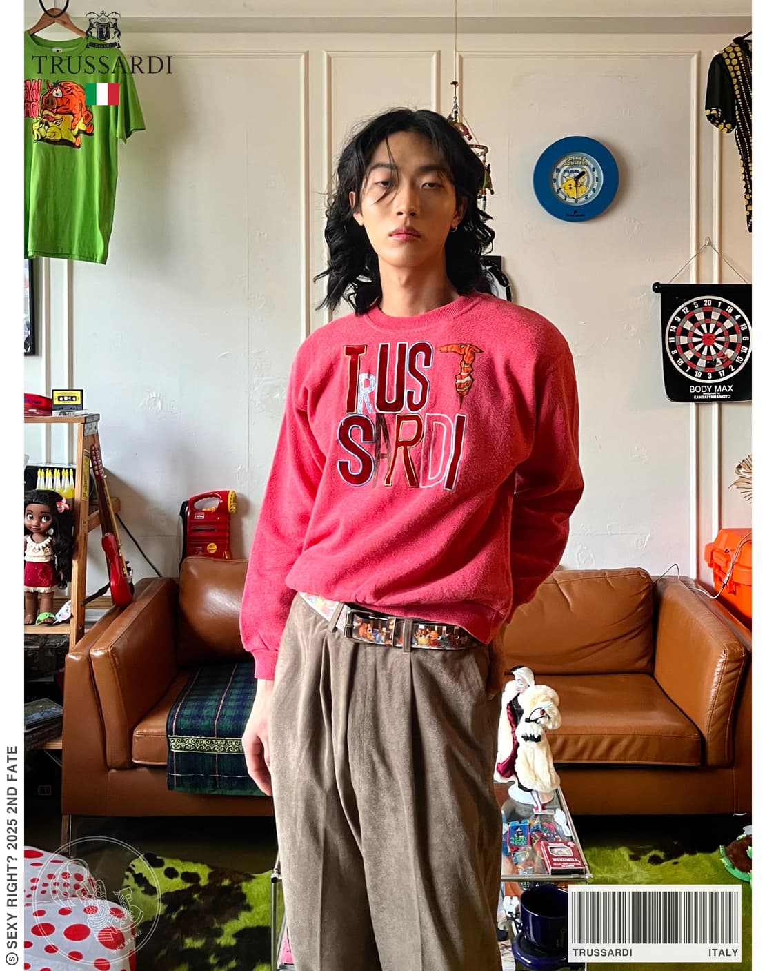 1980-90s TRUSSARDI Italy Old Sweater 상품이미지1